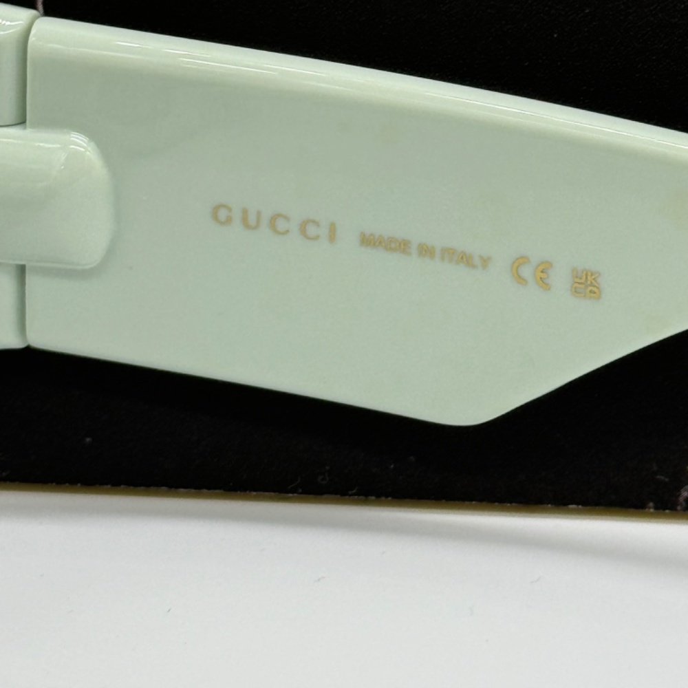 NEW GG1544S 003 GUCCI GREEN GREY WOMEN GUCCI SUNGLASSES - Picture 11 of 13